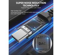 USB C 3.5mm Jack Adapter,USB Type C Audio Kevlar Braided Jack Adapter for Huawei Mate P30 Pro,P40/P30/P20 Pro,Google Pixel 2/3,Sumsung S22/S21 S20/Galaxy Note20/20 Ultra 5G