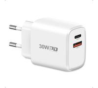 Usb C 30w Charger, 2 Port Ac Adapter Fast Charger For Google Pixel 9pro Xl/9pro/9/8a/8pro/8/7/6/9 Pro Fold/Watch, Iphone 15 Pro Max, Samsung Galaxy S24 Ultra, Redmi