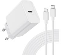 Usb-C 30w Fast Charger With 2m Charging Cable - Compatible With Iphone 16/15/Pro/Max, Ipad, Galaxy S24/S23/S22/S21