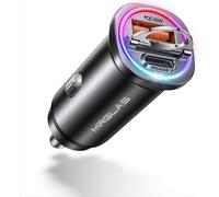 Usb C 90w Super Fast Charging Car Charger, [Pd45w & Qc45w] Car Charger Adapter [Built-In] [Full Metallic] [Led Non Distracted], For 16 15 14 Pro Max Plus