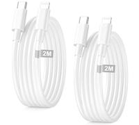 USB C auf Lightning kabel 2M-Lot de 2,Câble USB C vers Lightning [Certificat MFi] Long Cable Chargeur Rapide iPhone,Cable Lightning USB C Cordon Fil pour iPhone14/13/12/11/8/Pro Max Mini/XS/X/SE/iPad