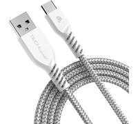USB C Braided Charger/Transfer Cable (2m) Compatible with iPad Pro 12.9 ET iPad Pro 11 2022/2021/2020/2018, iPad 10th Gen, iPad Mini 6, iPad Air 4 2022/2020 5th/4th Gen [White]