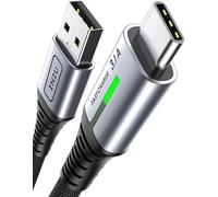 USB C Cable, 0.3m 100W PD 5A USB C Cable Fast Charge QC 4.0 Charger Type C Nylon Braided for iPhone 15 Samsung S23 Ultra iPad Air MacBook Pro Google Pixel 7 Xiaomi Switch PS5 Tablet S8 ECC