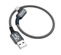 Usb C Cable [0.5m] 90 Degree Charger Cable C Fast Charge 3.1a Samsung Charger Nylon Braided Usb C Fast Sync For Samsung Galaxy S21, S20, S10, S, A21, A51, Huawei P40 P30 P20, Redmi