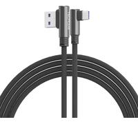 Usb C Cable, 1.5m Type C Right Angle 90 Degree Fast Charging And Sync Compatible With Huawei P40, Moto G9, Xiaomi Note 10/11/Pro, Samsung A52/A53 5g S22/S21/S20/Fe S10/A22/Pixel 7 Pro Etc