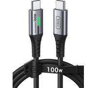 USB C Cable, 1m 100W PD 5A USB C Cable Quick Charge QC 4.0 Charger Type C Nylon Braided for iPhone 16 15 Samsung S23 Ultra iPad Air MacBook Pro Google Pixel 7 Xiaomi Switch PS5 etc.