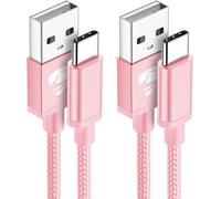 USB C Cable [1M+2M/Pack of 2] USB C Fast Charge 3A Braided USB C Charger Cable USB C for Samsung Galaxy S21 S22 S23 S24 S9 A14 A15 A52, Xiaomi, Google Pixel, Huawei, iPhone16 15