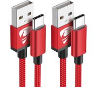 Usb C Cable,[1m+2m/Pack Of 2] Usb C Fast Charge 3a Wire Charger Type C Braided Usb To Usb C Cable For Samsung Galaxy S21 S22 S23 S20 A20e A21 A34 A52 A53 A54,Google Pixel,Iphone 16 15
