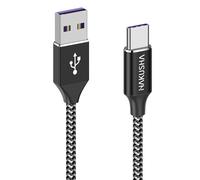 Usb C Cable 1m 5a Usb Type C Nylon Cable Fast Charge For Android Samsung Galaxy Z Flip, S22+, S21 Ultra, Xiaomi 12, Google Pixel, Oneplus, Moto, Realme, Tablet