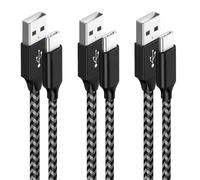 Usb C Cable, [2m/Pack Of 3] Usb To Usb C Fast Charge 3a Nylon Cable For Iphone 15 Pro Max, Ipad Pro Macbook Air, Samsung Galaxy S24 S23 S22 S21 Note 10