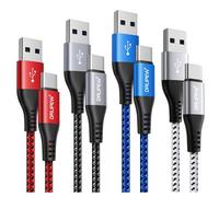 Usb C Cable [3m, Pack Of 4], Usb To Usb C Fast Charging Nylon Braided Cable Charger For Iphone 15, Samsung Galaxy S20 S21 S22 S23 S24 Plus Fe Ultra 5g S10+ S9, Ps5, Switch, Google Pixel Etc