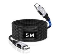 USB C Cable 5m, 240W USB C to C Cable Fast Charging, Long Type C Cable Compatible with iPhone 16/15 Pro Max, Samsung Galaxy S24 S23 S22, Pixel, Switch, iPad Pro/Air, Macbook Pro/Air