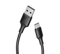 USB C Cable 60W PD 3A TPE, USB Type-C Fast Charging Cable 1.20 M/3.93 Ft Black, Charger Cable Type C USB A USB-C TPE Cord for Samsung Galaxy S21 S20 / Google Pixel 7