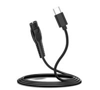 USB C Câble de Charge USB 5V compatible avec Philips QP2724, QP2720, QP2734, QP2824, QP4530, QP4631, MG7910, MG5910, MG9510, MG9520, OneBlade Pro 360 | NON pour OneBlade 4.3V (Noir)