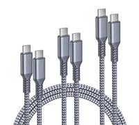USB C Cable iPhone 16 15 Pro Max, USB C to Type C Charger Cable 100W 1M/2M/3M 3 Pack, Fast Power Charger Cord PD for Samsung S24 S23 S22, A54 A53, iPad 10 Air 4 5 Mini 6 7, MacBook