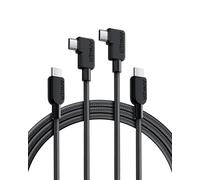 USB C Cable Right Angle 240W 2 Pack 6ft Compatible with iPhone 15/15 Plus/Pro/ProMax, Samsung Galaxy S23, MacBook Pro 2020, iPad Pro, iPad Air 4, Pixel