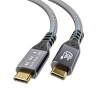 Usb C Cable To Usb C 3.2 Male Male Gen2 X 2 Type C Charging Cable, 20 Gbps Data Transfer, 240 W 48 V/5 A Fast Charging Cable, 4K @ 60Hz Video Transfer (Straight, 1M)