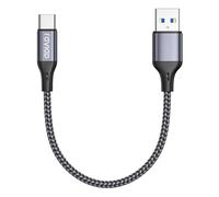 USB C Cable [USB 3.0, 0.3M], USB Type C Fast Charge 3A QC 3.0 Nylon Braided Cable Charger USB C for iPhone 16 15 Plus Pro Max, Samsung Galaxy S24/S23/A54, Huawei P40/P30, Google Pixel