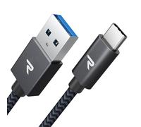 USB C Cable [USB 3.0, 2M], USB Type C Cable Quick Charge 3A QC 3.0, iPhone 16, USB C Charger Cable Nylon Braided for iPhone 16/15, Samsung S23/S22/S21/S20/S10, Xiaomi ¿ Space Grey