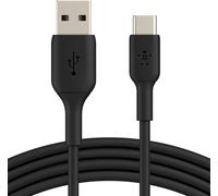 USB-C Cable, USB-C to USB-A Charging Cable, USB Type-C Cable, USB C Cable for iPhone 16, iPhone 15, Samsung Galaxy S24, S23, iPad Pro, Google Pixel etc., 2m, Black