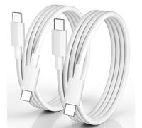 USB C Cable White 2M 2Pack, PD 60W USB C to USB C Cable Quick Charge for iPhone 16/16 Pro/16 Plus/15/15 Pro/15 Pro Max, iPad 10.Gen, iPad Air/Pro, MacBook Air/Pro usw