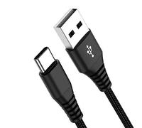 USB C Câble,YSJJZRL® Câble USB Type C Charge Rapide 3A, (0.8ft) Câble USB A to USB C Chargeur Type C Compatible Galaxy S10 S9 S8 Plus Note 10 9 8, Moto Z, LG V30 V50 G8 G6 et Plus