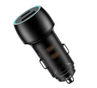 USB-C Car Charging Adapter - Chargeur rapide 48 W | Port Metal Auto Plug with USB-A & Type-C Socket, Quick Charge Accessory For Cars, SUVs, Trucks, RVs, Portable Power Device Road Trips