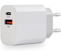 Usb C Charger, 10w Qc3.0 2 Ports [Usb C & Usb A] Universal Usb Charger For Iphone 13 12 Pro 11 X Xs Xr 8 Plus, Airpods 2, Ipad, Macbook, Samsung S21 S20 S10 S9 S8, Xiaomi, Huawei