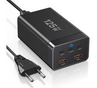 USB C Charger,125W Fast Charger,5 Port Charging Dock,USB Charging Hub,Compatible with iPhone/Macbook/Galaxy S23 ultra/S22/S21/Thinkpad and Other Laptops