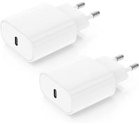 Usb-C Charger, 2 Pack 20w Fast Mains For Iphone 16/15/15/14/13/12/11/Se/Xs/Xr/8, Ipad Air 5/4, Ipad Pro, Galaxy, Pixel, Type C Wall Power Supply Adapter Trefard