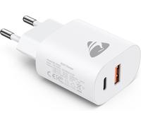 USB C Charger, 20W USBC Plug Fast Charger iPhone, PD+QC Multiple AC Plug USB Type C Adapter for iPhone 16 15 14 13 12 11 Pro Max Plus Mini X XS XR SE 8 7 6S, iPad, Samsung Galaxy