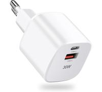 Usb C Charger 30w, Gan Mini Ac Adapter Usb C Pps Pd Qc 3.0 Fast Charger For Iphone 13/13 Pro Max/12/11,Google Pixel 6/6 Pro/Pixel 5,Galaxy S22 Ultra/S2,Mackbook Air, Ipad Pro.
