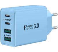 Usb C Charger, 40w 4 Port Quick Charger Usb C, 2pack Multiple Sector Dual Pd+Qc 3.1a Type C Adapter For Iphone 16 15 14 13 12 11 Pro Max 8 7 6s Plus Mini Se, Ipad, Samsung Galaxy