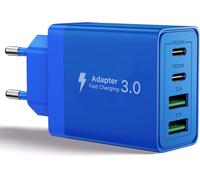 Usb C Charger, 40w 4 Port Usb Plug Fast Charger Iphone, 3.1a Pd+Qc Type C Adapter Multi Ac Charger For Iphone16 15 14 13 12 11 Pro Max X Xs Xr 8 7 6s Plus Mini Se, Ipad, Samsung