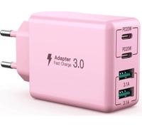 Usb C Charger, 40w 4 Ports Usb C Fast Charging Block Dual Port Pd+Qc Multiport Type C Charger Compatible With Iphone 11/12/13/14/15/Pro Max/Xs/Xr/8/7/Samsung Phone/Tablet