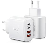 Usb C Charger, 40w 4 Ports Usb C Plug, Dual Port Pd+Qc Fast Charger Iphone, Multiple Type C Ac Adapter For Iphone 16/15/14/13/12/11/Pro Max/Phone/Samsung/Ipad/Tablet