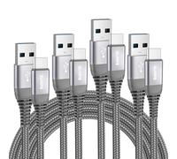 Usb C Charger Cable [Pack Of 4.1m+2m+2m+3m], Type C 3a Fast Charging Nylon Braided Cord For Samsung Galaxy S20 S21 S22 S23 Plus Ultra S10 S10e S9 S8,A20e A50 A51 A40 A70 A71,A3 A5 2017. Note 10 9 8