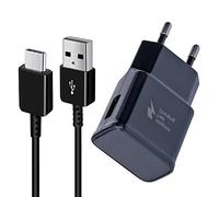 USB C Chargeur Charge Rapide avec 1,5m Câble pour Samsung Phone Galaxy S26 | Galaxy S25 S24 S21 S20 S10 S9 S8 A57 A56 A55 A37 A36 A17 A16 A05s Z Flip 7/8 Prise Chargeur Mural Téléphone Secteur