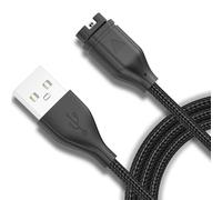 USB C Chargeur pour Montre Garmin, 1m/3,3ft Nylon Cable pour Fenix 7 7S 7X 6 6S 6X 5 5S, Forerunner 935 945 745 45 45S 245, Approach S70 S60 S40 S10, Vivoactive 5/3/3s/4, Instinct (Noir (USB A))