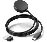 USB C Chargeur pour Samsung Galaxy Watch FE/Ultra/Watch 7/Watch 5/Watch 5 Pro/Watch 4/4 Classic/Watch 6/6 Classic/Active 2/Watch 3, avec 1 Adaptateur Type-C vers USB (100CM)