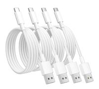 USB C Charging Cable, 4 Pack 3.1A Type C Fast Charging USB to USB C Cable Braided for iPhone 15, Galaxy S23/S22/S21/S20, Note 10/9/8, Huawei, HTC, LG, Moto, Google Pixel, etc