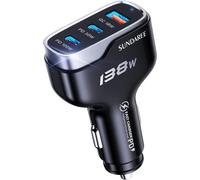 Usb C Cigarette Lighter 100w, 138w Multi 3 Port 12v 24v Type C Pd Qc Quick Charge Car Charger Adapter For Samsung S23/Redmi Note 12/Iphone/Macbook/Dell/Thinkpad/Portable Odinator