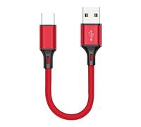 USB C Data Cable - Short Nylon Charging Cord, 25cm Phone Type C Cable| Fast Transfer Wire, Portable 25cm Braideds Syncs Design, Quick Stable Powers Delivery Solution For Home Office Travel Devices