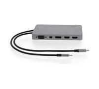 usb-c display dock 2 4k - dock usb-c 12 ports gris sidéral