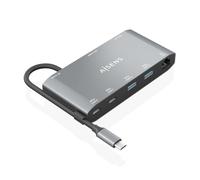 USB-C Dock AISENS 8 en 1 HDMI VGA RJ45 2XUSB-A 2XUSB-C 5G USB-C PD
