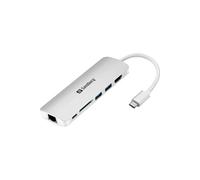 Sandberg USB-C Dock HDMI+LAN+SD+USB,100W