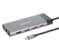 Station d'accueil USB-C PD 10-en-1 à double écran 8K MANHATTAN