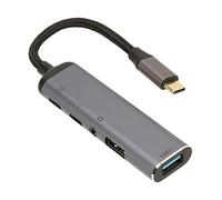 USB C Docking Station, Type C Hub with PD100W Charging, Aluminum Alloy, Multifunctional Adapter for Laptop, Desktop, Tablet, Smartphone, Includes USB31., USB20., Type C 20., 35. A