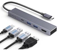 Usb C Docking Station, Usb C Hub Hdmi Monitors For Laptop, 4-In-1 Multiport Adapter With Usb3.2 10Gbps Port, Hdmi 2.0 4K@60Hz, Pd100W Charging, Usb2.0 For Dell/Surface/Hp/Lenovo Laptops-Ehf-[Z1586]