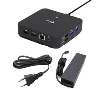 USB-C DP Dual HDMI Docking Station with Power Delivery 100 W + Universal Charger 100W